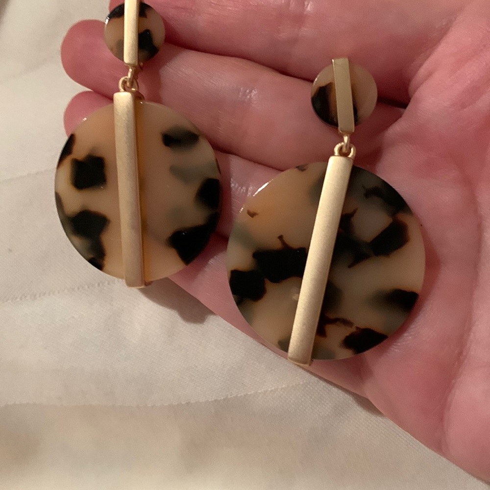 Tortoiseshell earrings